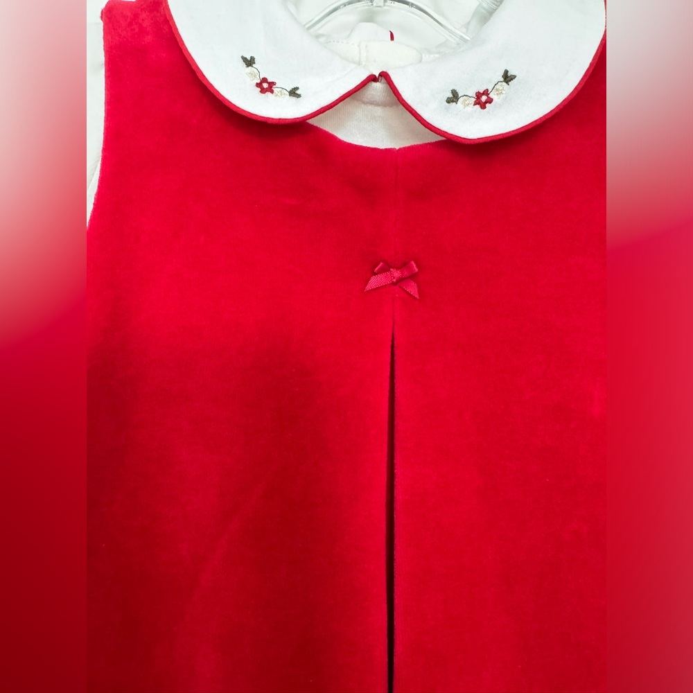 New Baby Ralph Lauren Bodysuit & Velour Dress Set - Picture 2 of 6